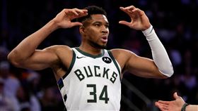 安特托昆博（Giannis Antetokounmpo）傷癒復出繳出準大三元成績。（圖／美聯社／達志影像）