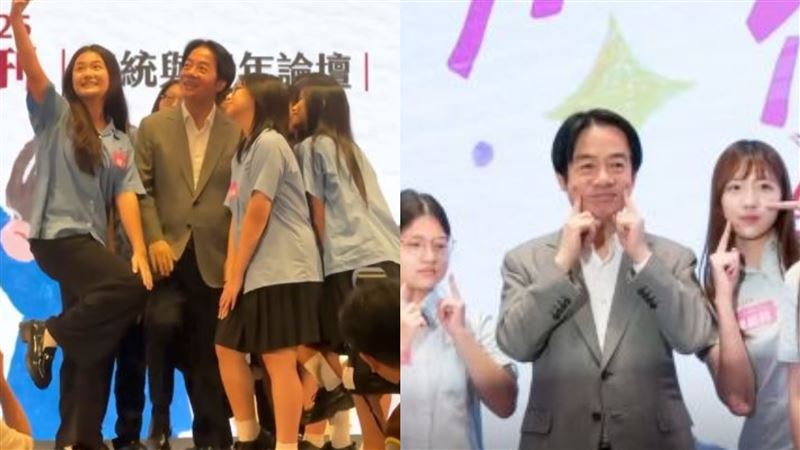 賴清德和學生合照「1動作」曝！網被甜暈