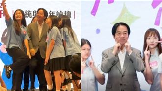 賴清德和學生合照「1動作」曝！網被甜暈