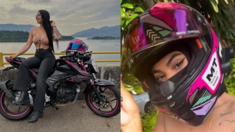 凱倫是哥倫比亞知名的重機網美，在社群媒體上擁有45,000名粉絲。（圖／翻攝 IG @sofia_quiroz10）