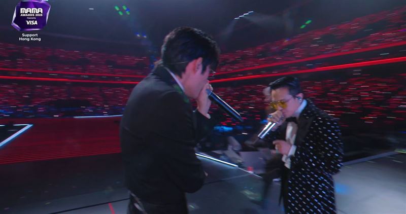 GD邀請到Beatbox冠軍Wing同台合作。（圖／翻攝自Mnet Plus）