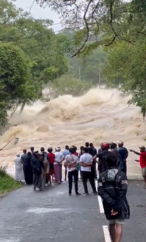 氣旋侵襲增至132死176失蹤，斯里蘭卡宣布緊急狀態。（圖／翻攝自X平台）