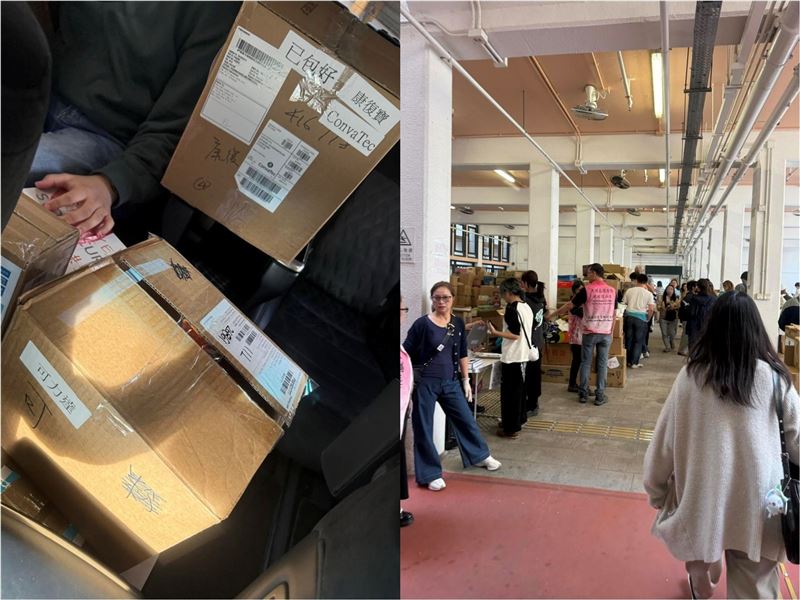 大批物資湧入大埔，協助災民度過難關。（圖／翻攝自Threads @andy3think）