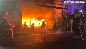 汽車保養廠凌晨大火「婦陳屍2樓」兒崩潰