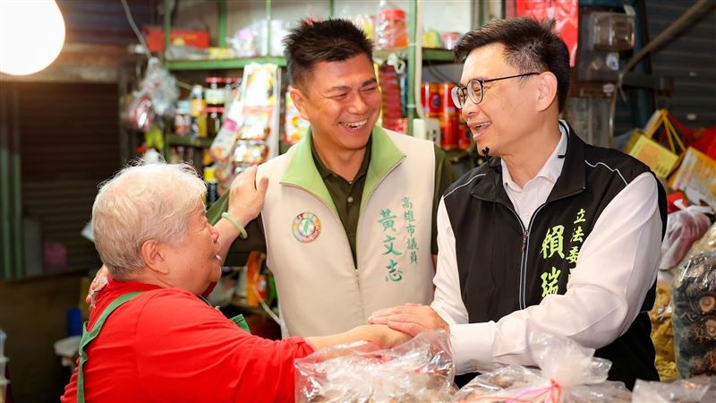 一天掃三菜市場　賴瑞隆：爭取最大支持