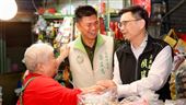 一天掃三菜市場　賴瑞隆：爭取最大支持