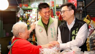 一天掃三菜市場　賴瑞隆：爭取最大支持