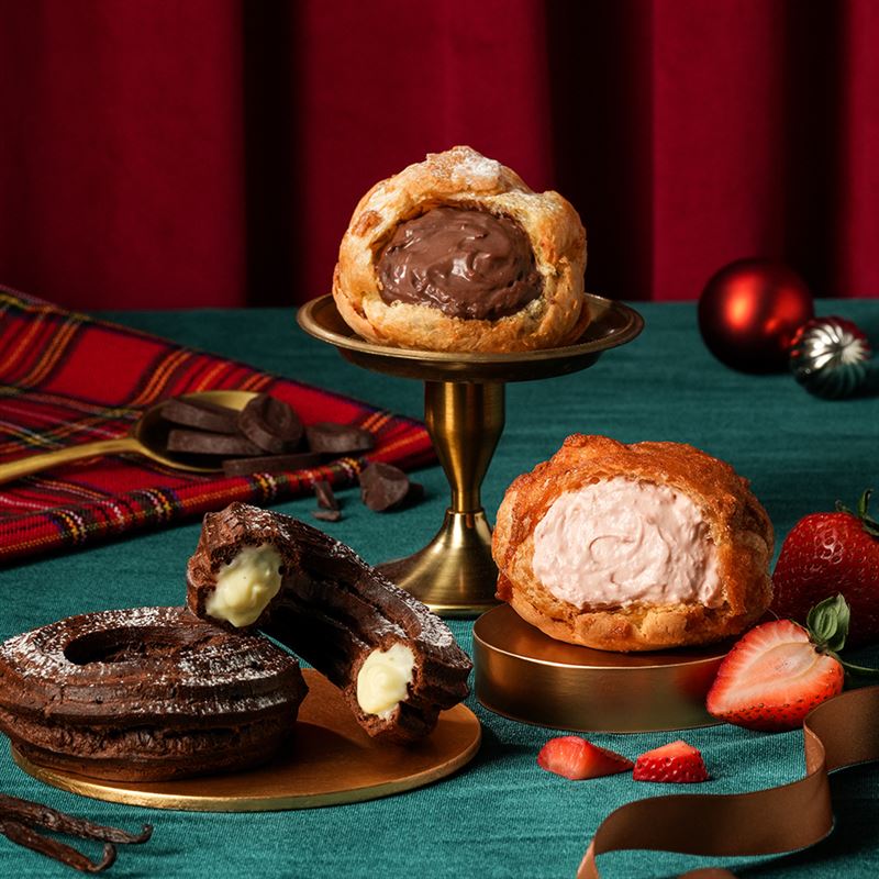 巧克力+草莓+蜂蜜奶油。（圖／品牌業者提供）