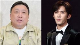 王晶（左）爆料易烊千璽（右）能得獎是因為刻意挑角色關係。（圖／翻攝自微博）