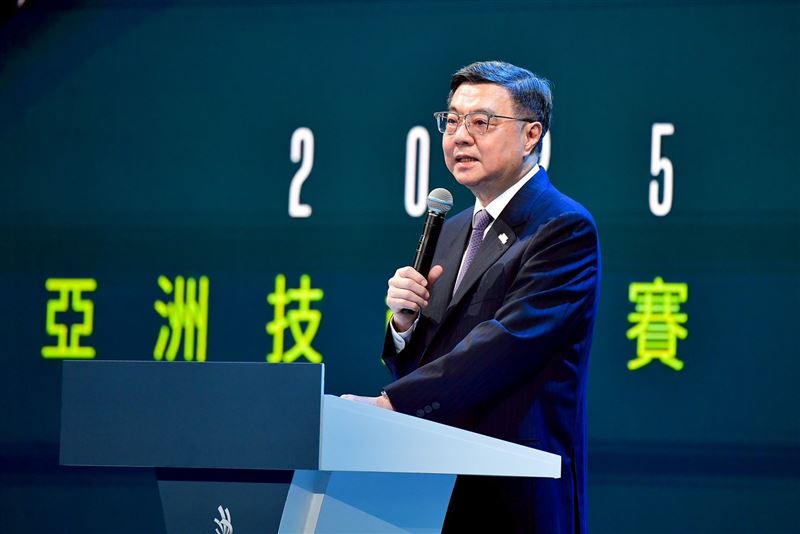 卓榮泰出席2025亞洲技能競賽活動。 （圖／翻攝自卓榮泰臉書）