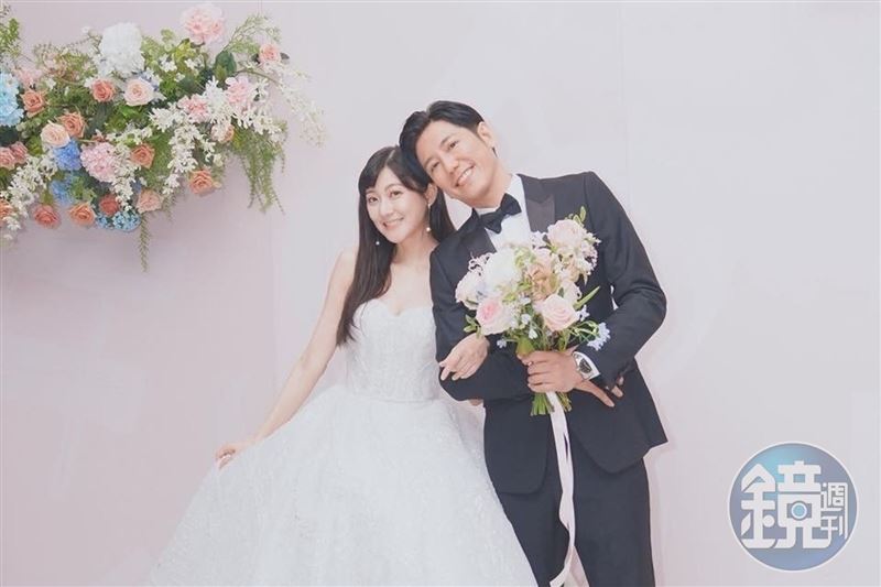林逸欣和科技業老公Tony的婚禮因疫情延宕了兩次。（本刊資料照）