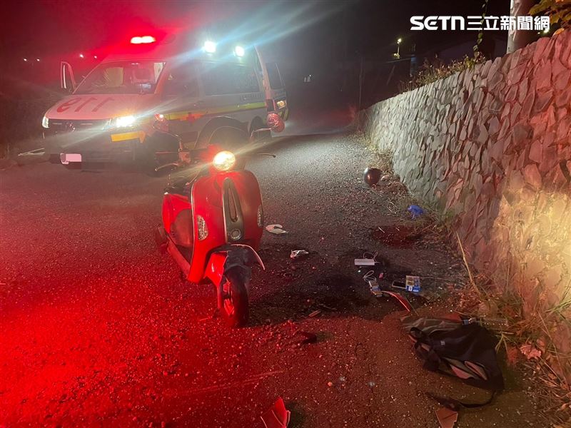 台東縣太麻里鄉昨（11月30日）晚間發生一起死亡車禍。（圖／翻攝畫面）
