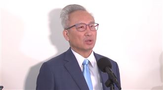 外交部次長吳志中日前在立法院接受媒體聯訪（圖／翻攝畫面）