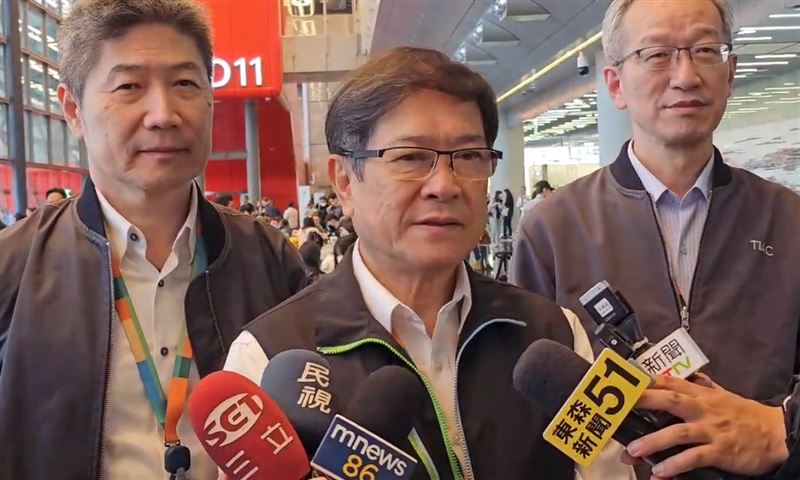 桃園機場公司董事長楊偉甫表示，此次全力趕工就是希望能順利在今日試營運，並以月底正式啟用為目標。（圖／翻攝畫面）