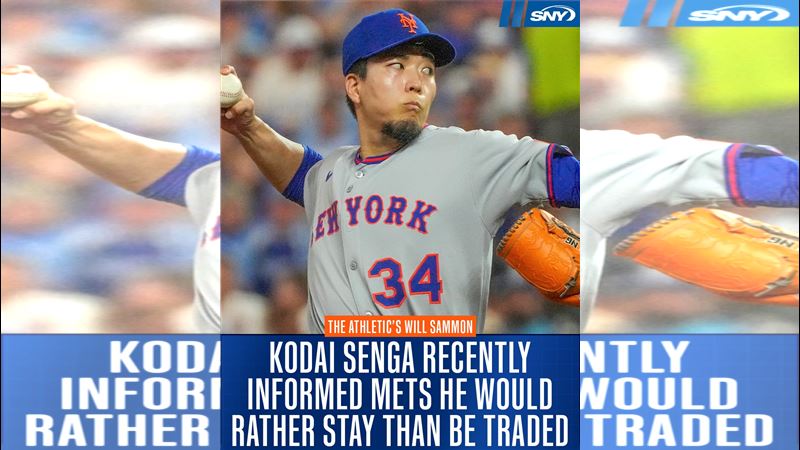 千賀滉大向大都會喊話希望能續留。（圖／翻攝自X平台 @SNY_Mets）