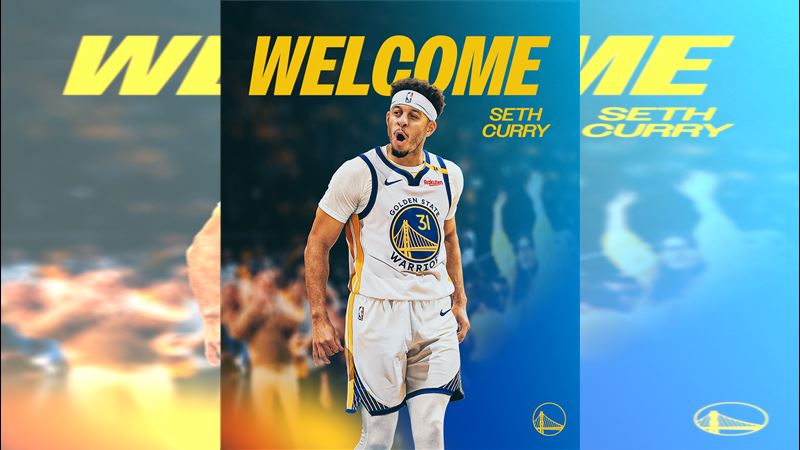 勇士重新簽回小柯瑞（Seth Curry）。（圖／翻攝自X平台 @warriors）
