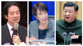 賴清德、高市早苗、習近平（組合圖）