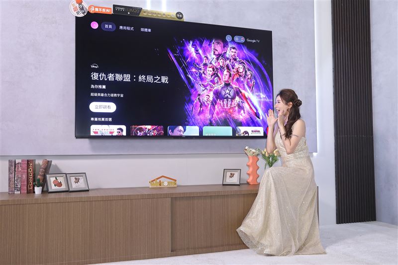 CHIMEI UM20系列內建Google TV內容平台，並支援Hey Google免持語音聲控，提供更直覺、方便的智慧使用體驗。（圖／品牌業者提供）