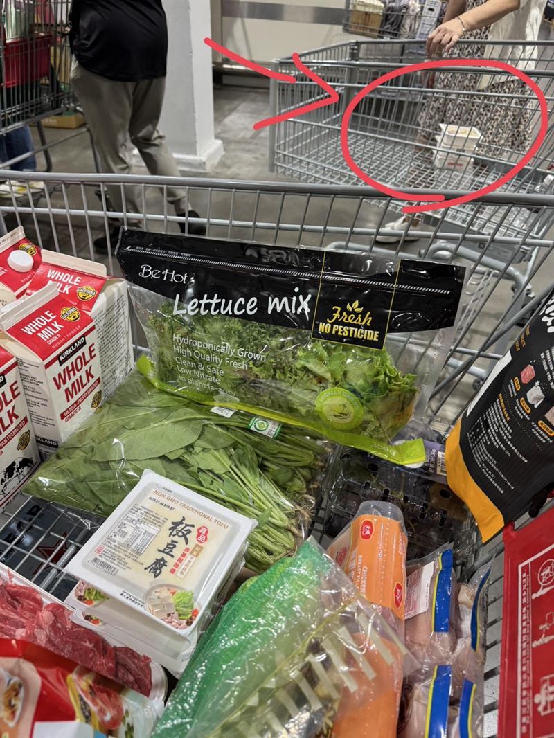 許嘉珊分享，隔壁小姐黑五優惠時來好市多，結果只買了板豆腐。（圖／翻攝自履行生活 許嘉珊醫師臉書）