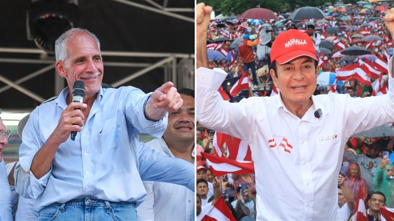 宏都拉斯總統候選人阿斯夫拉（左）與納斯拉亞（右），兩人立場偏親台。（圖／翻攝自兩人臉書）