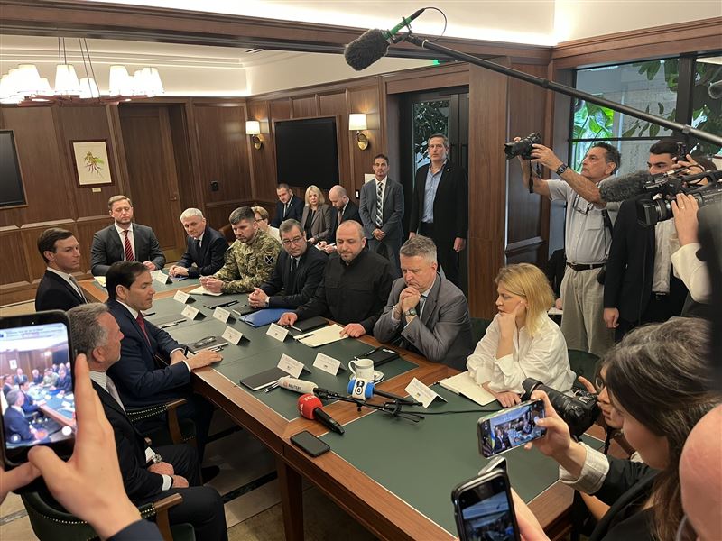 美國與烏克蘭雙方代表於川普特使魏科夫自家集團旗下的私人俱樂部展開協商。（圖／翻攝自X平台 @TanyaKozyreva）