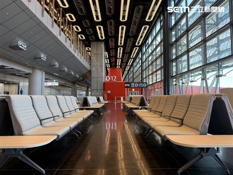 北登機廊廳12月1日試營運至今目前已進入第三週。(圖/記者李育道攝影)