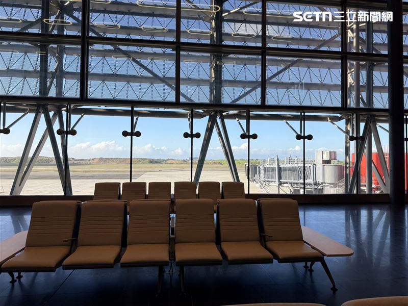 北登廊廳後機處往外看畫面。（圖／記者李育道攝影）