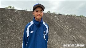 三民國中陳顥以，樂天桃猿邱鑫的侄子。（圖／記者張沛嘉攝影）