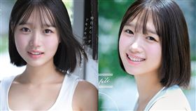 生田紗奈平常在糖果屋打工，近期在FALENO集團出道拍AV，片商用「大人未滿」來形容這位新人。（圖／翻攝自Ｘ）