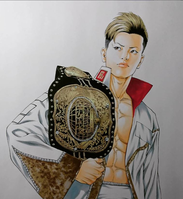 日本漫畫家高橋伸輔創作的漫畫《テッペン～那須川天心物語～》，深受粉絲喜愛。（圖／翻攝自IG @shinsuke0330）