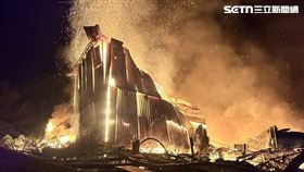 東勢,果園,工寮,起火,火警,大火,台中（圖／翻攝畫面）