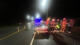 車禍事故現場。（圖／翻攝畫面）