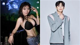 祈錦鈅離婚後，被爆出新歡是小8歲且曾經參加《原子少年》的陳任佑。 （翻攝自祈錦鈅臉書、Boys Planet））