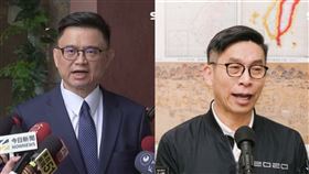 賴瑞隆、鍾佳濱（組合圖／圖左翻攝畫面、圖右記者楊士誼攝影）