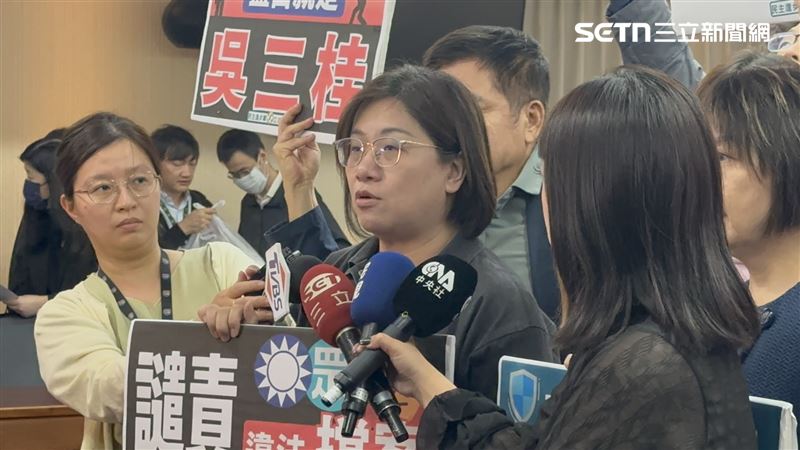 陳培瑜指出，藍白把所有案子都冰凍在程序委員會，質疑「這麼怕面對國防預算嗎？」（圖／記者詹宜庭攝影）