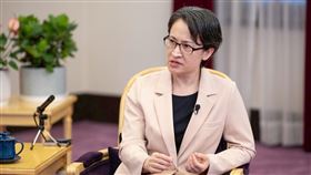 副總統蕭美琴接受美國媒體「戰情室」（War Room）節目專訪（圖／總統府提供） 