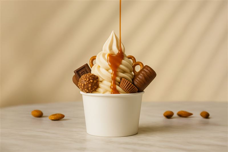 開元食品霜淇淋與跨品項打造節慶款Parfait、聯名款聖代盤飾甜點。（圖／品牌業者提供）