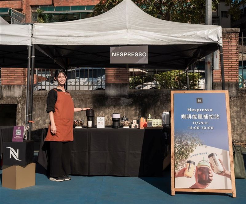 現場提供Nespresso咖啡能量補給站，給予跑者足夠的運動能量。（圖／品牌業者提供）