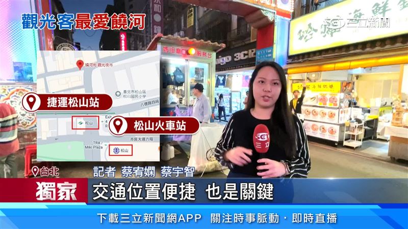 饒河街夜市交通方便