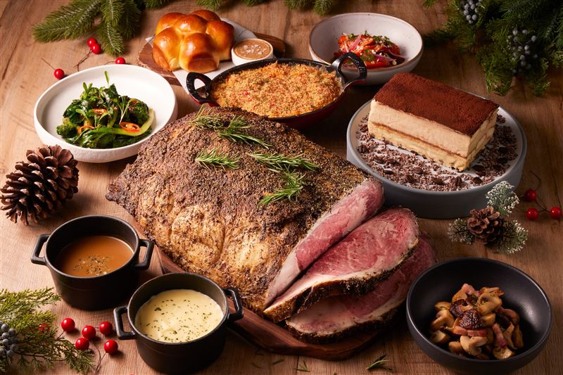 台北寒舍艾美酒店TIPSY Sparrow聖誕套餐。（圖／飯店旅宿業者提供）