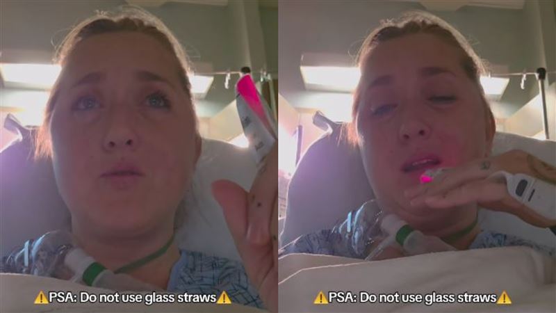 用玻璃吸管喝飲料，女子2小時後：滿嘴血