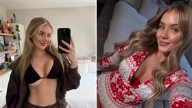 女模安柏分享家人得知她經營OnlyFans月入高達10萬美的前後反映。（翻攝自X@AmberOdonnelll）