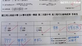 中華民國,台灣,高雄,國家,高中生,政治,岡山高中,試題,公民,（圖／翻攝自Threads＠xinyaaaaaaanhuang）