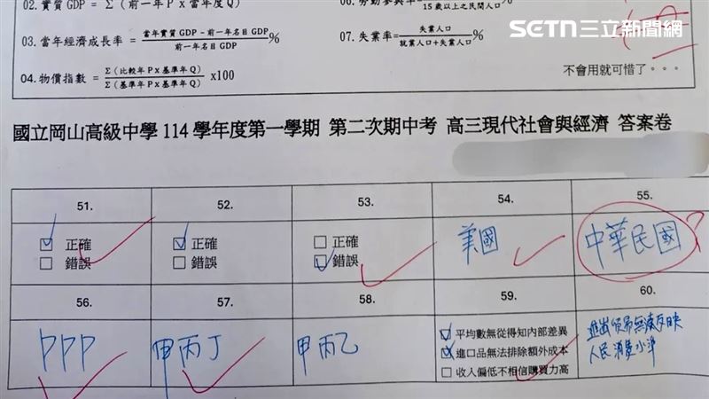 考卷寫「中華民國」竟被扣分！校方急回應