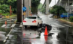 車禍事故現場。（圖／翻攝畫面）
