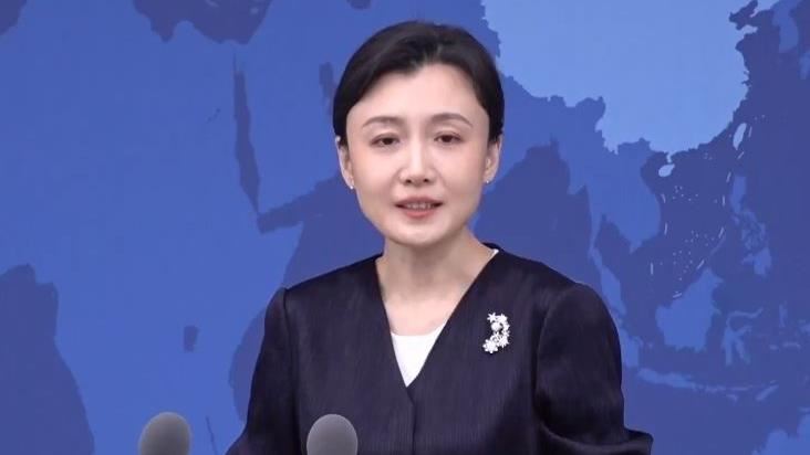 國台辦發言人張晗主持例行記者會（圖／翻攝畫面）