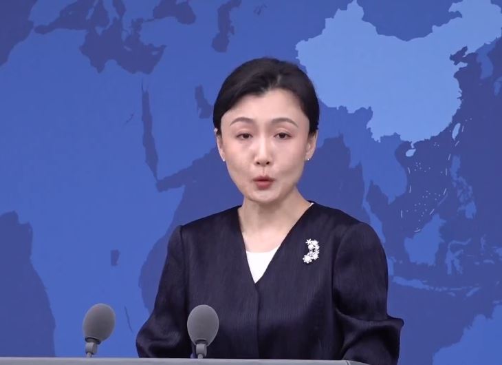 國台辦發言人張晗主持例行記者會（圖／翻攝畫面）