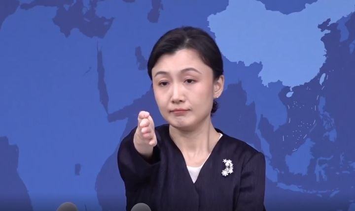 國台辦發言人張晗主持記者會（圖／翻攝畫面）