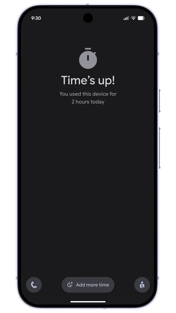 設定延長原本設定的休息時間。（圖／Google提供）