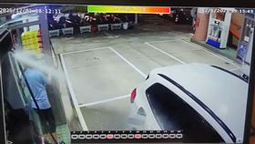 爆管,加油槍,加油站,台南